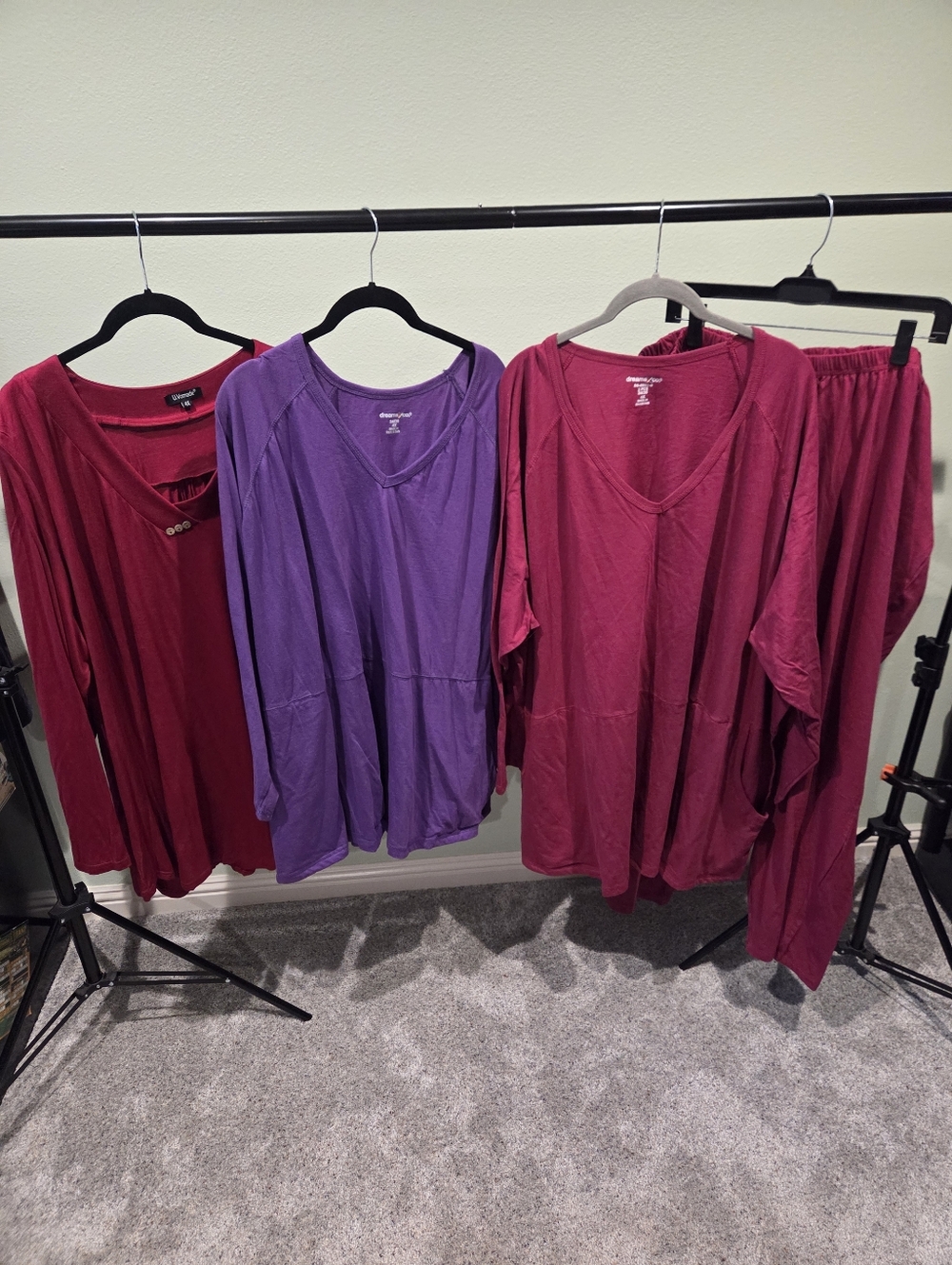 Dreams Co Womans Plus Size 4X Clothing Bundle U.vomade Long Sleeve Basics Set